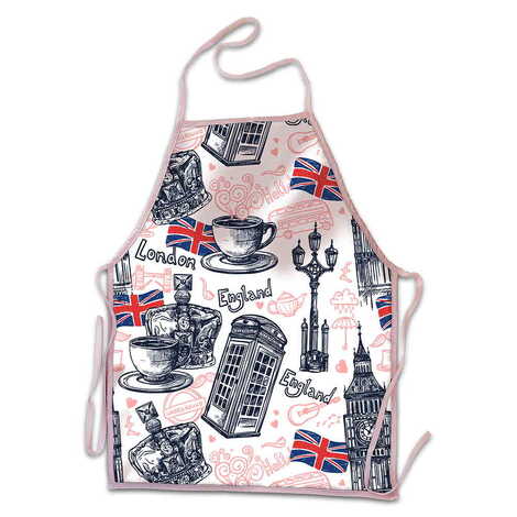 London Themed Customised Digital Printed Kids Apron 400x600 mm