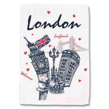 London Themed Customised Digital Printed Table Mat 300x500 mm - Thumbnail