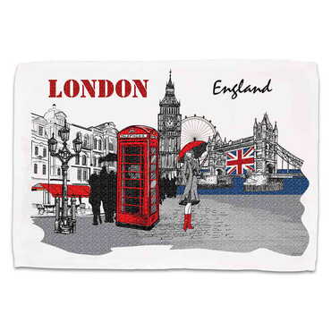 London Themed Customised Digital Printed Table Mat 300x500 mm - Thumbnail