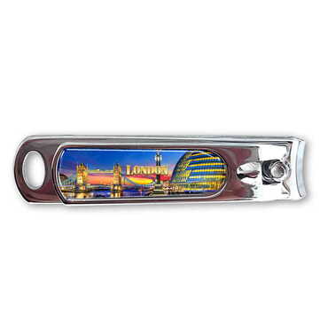 Myros - London Themed Customised Metal Epoxy Nail Clipper 56x13x13 mm