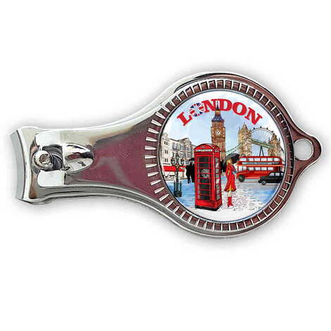 London Themed Customised Metal Epoxy Nail Clipper 60x32x14 mm - 1