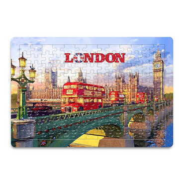 London Themed Customised Paper Jigsaw Puzzle 270x400 mm - Myros