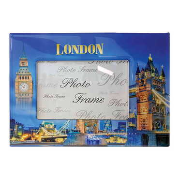 London Themed Epoxy Photo Frame Travel Souvenir 10x15 Cm - Myros