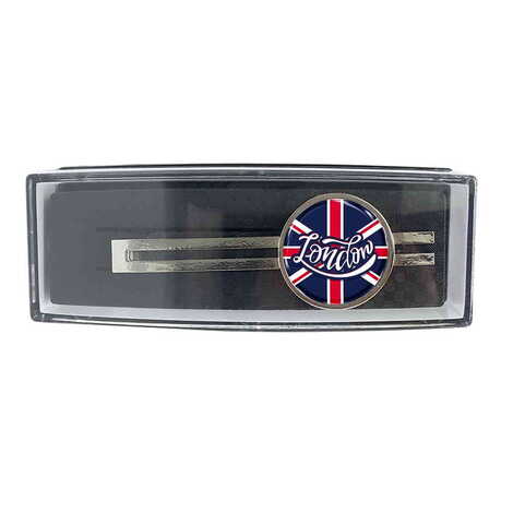 London Themed Metal Tie Clip