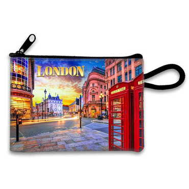 Myros - London Themed Turkish Woven Wallet 113x80x8 mm