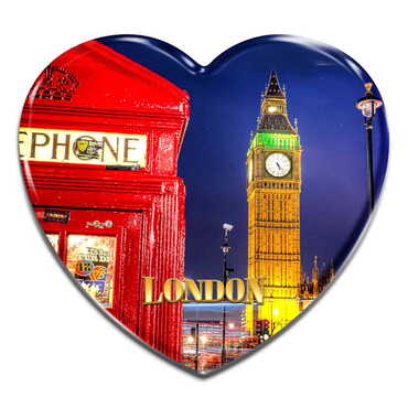 Toptan Londra Temalı Myros Magnet 40x37 mm - 2