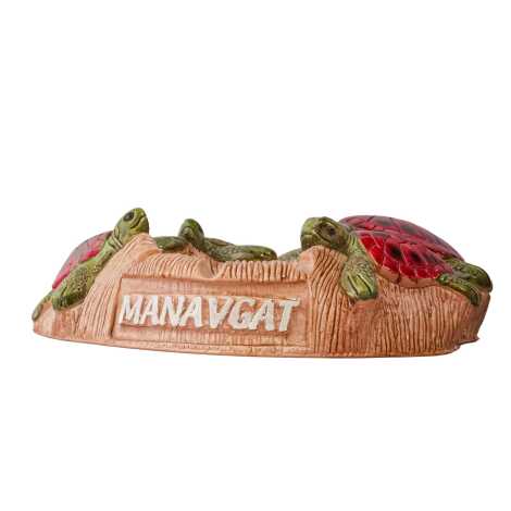 Manavgat Temalı Alçı Dört Kaplumbağalı Küllük - 1