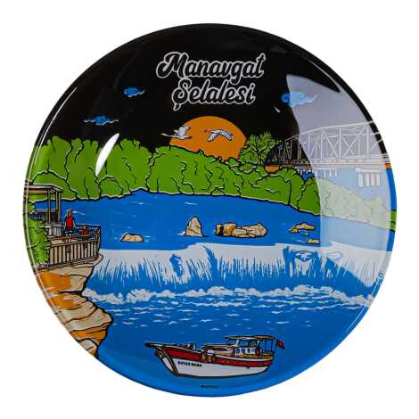 Toptan Manavgat Temalı Cam Tabak 21 cm - 5