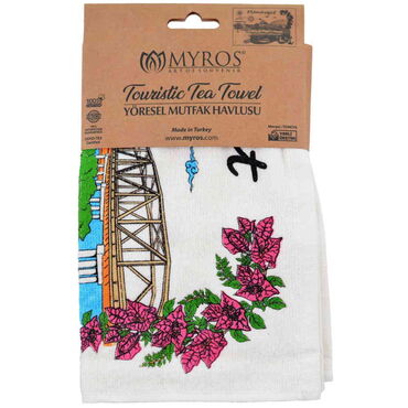 Manavgat Themed Customised Serigraphy Printed Hand Towel 300x500 mm