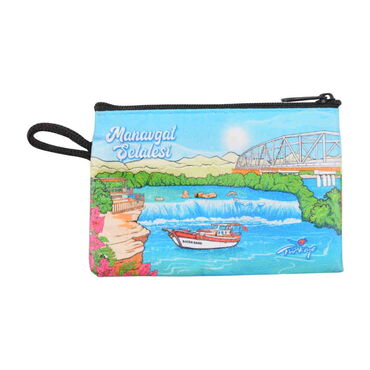 Manavgat Themed Turkish Woven Wallet 113x80x8 mm