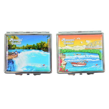 Manavgat Themed Metal Cigarette Case 87x76x11 mm - 4