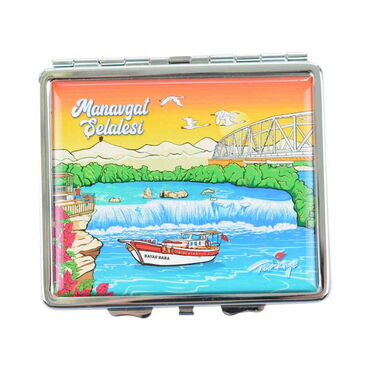 Manavgat Themed Metal Cigarette Case 87x76x11 mm - 5