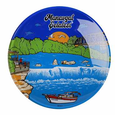 Manavgat Themed Bespoke Printed Glass Plate 21 Cm - 4