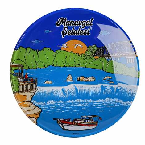 Manavgat Themed Bespoke Printed Glass Plate 21 Cm - 4