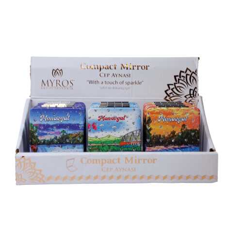 Manavgat Themed Custom Printed Rectangle Pocket Mirror - 1