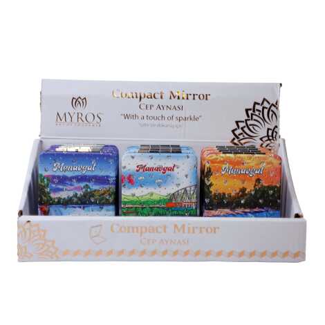Manavgat Themed Custom Printed Rectangle Pocket Mirror - 4