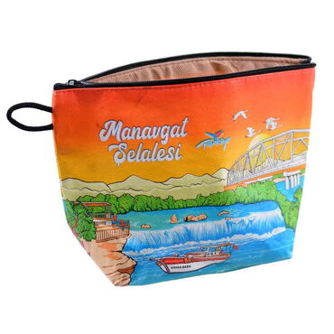 Myros - Manavgat Themed Customised PVC Hooded Purse 145x220x70 mm