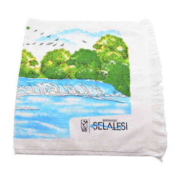 Manavgat Themed Customised Serigraphy Printed Hand Towel 600x400 mm - Thumbnail