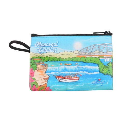 Manavgat Themed Turkish Woven Wallet 113x80x8 mm