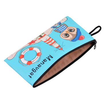 Manavgat Themed Turkish Woven Wallet 183x97x8 mm - Thumbnail