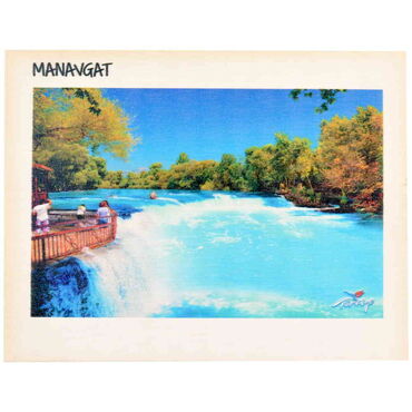 Myros - Manavgat Themed Wooden UV Printed Travel Postcard 116x150 mm