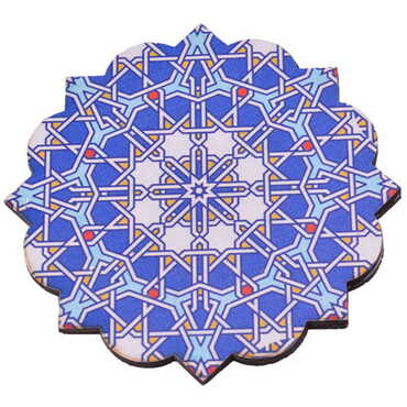 Mandala Themed Wooden Customised Souvenir Coaster Set of 4 pcs 90 mm - 10
