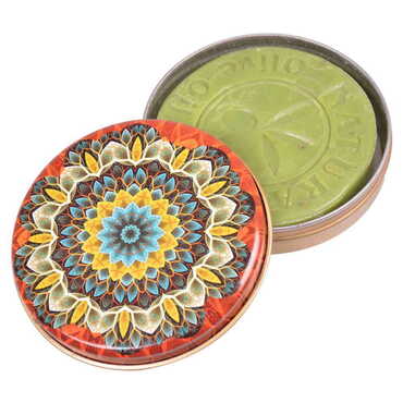 Toptan Mandala Temalı Geni̇ş Metal Kutu Sabun - Myros