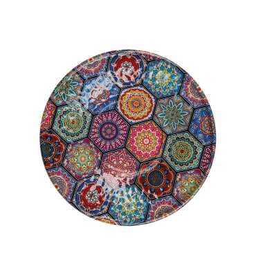 Mandala Themed Metal Tea Saucer - 3