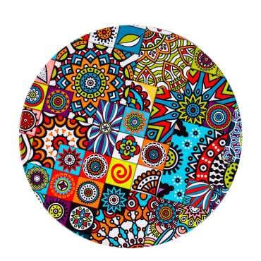 Mandala Themed Metal Trivet - 4
