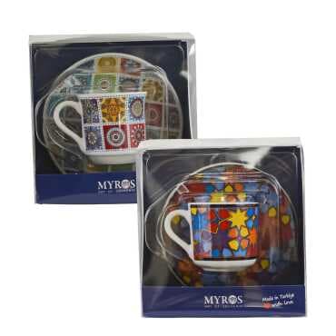 Mandala Themed Single Porcelain Cup - 2