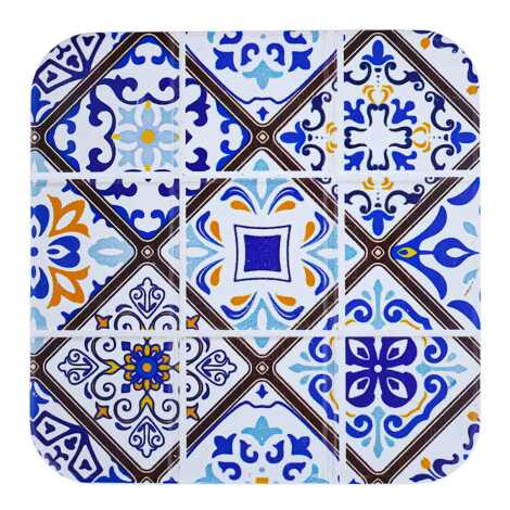 Mandala Temalı Uv Baskılı Kare Bardak Altlığı 80 Mm - 1