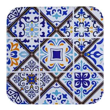 Mandala Temalı Uv Baskılı Kare Bardak Altlığı 80 Mm - 7
