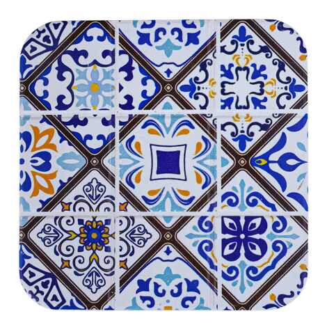 Mandala Temalı Uv Baskılı Kare Bardak Altlığı 80 Mm - 7