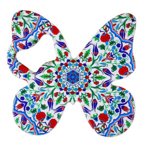 Mandala Temalı UV Baskılı Kelebek Açacak - 1