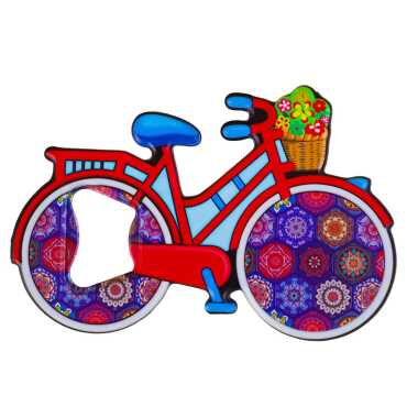 Mandala Themed UV Bicycle Bottle Opener