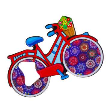 Mandala Themed UV Bicycle Bottle Opener - 5