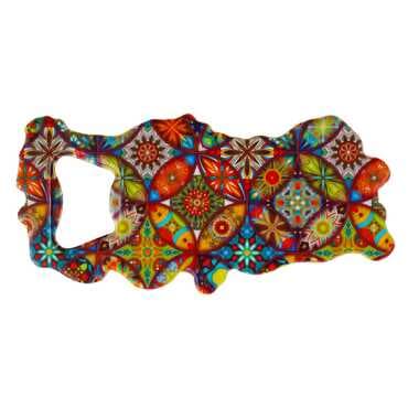 Mandala Themed UV Map Bottle Opener