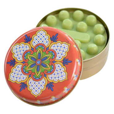 Mandala Themed Custom Print Metal Tin Soap Box - Thumbnail