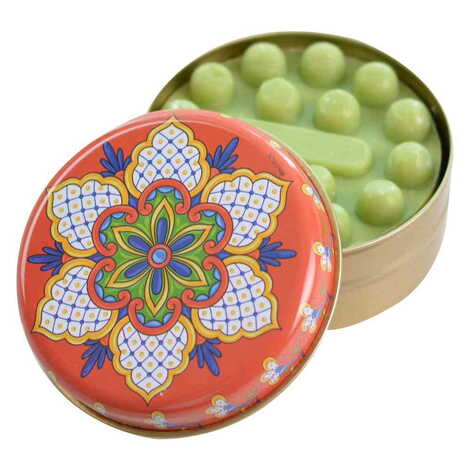 Mandala Themed Custom Print Metal Tin Soap Box