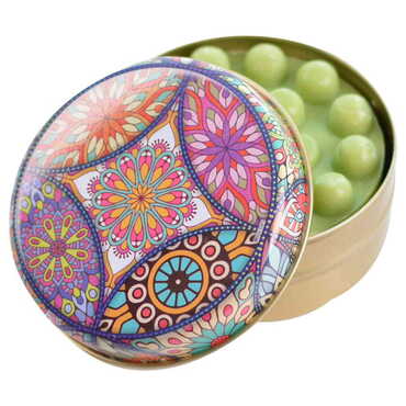 Mandala Themed Custom Print Metal Tin Soap Box - Thumbnail