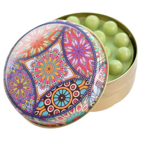 Mandala Themed Custom Print Metal Tin Soap Box