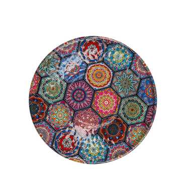 Mandala Themed Metal Tea Saucer - 3