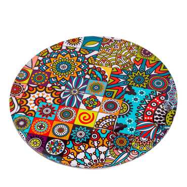 Mandala Themed Metal Trivet - 8