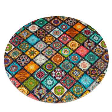 Mandala Themed Metal Trivet - 7