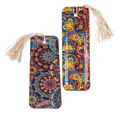 Mandala Themed Myros Metal Bookmark - 2