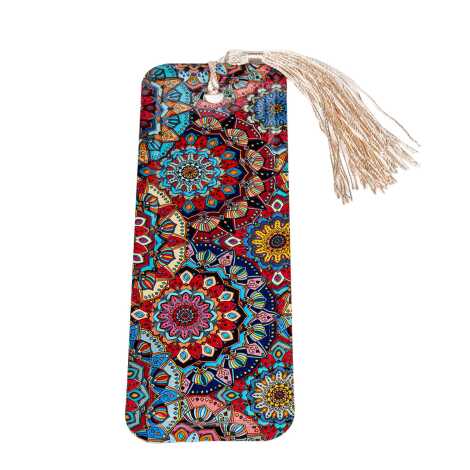 Mandala Themed Myros Metal Bookmark - 4