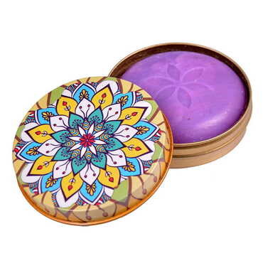 Mandala Themed Tin Boxed Soap - Thumbnail