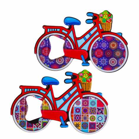 Mandala Themed UV Bicycle Bottle Opener - 2
