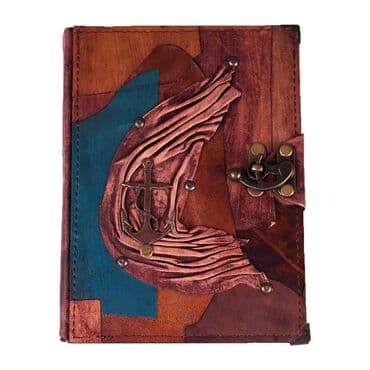 Sea Products Themed Large Leather Notebook - Standart - 4