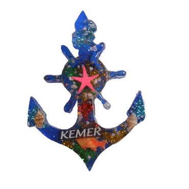 Sea Products Themed Transparent Polyester Photo Fridge Magnet